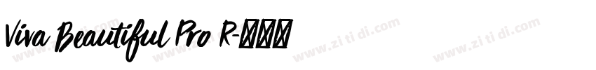 Viva Beautiful Pro R字体转换